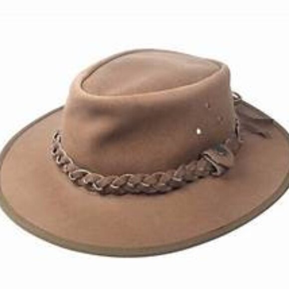 Australian Outback Suede Leather Western Hat - Picture 4 of 15
